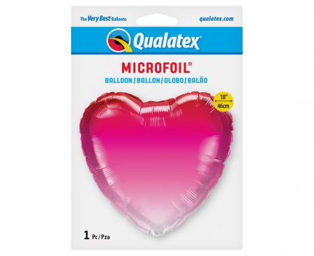 Fóliový balón 18 palcov QL HRT - Ružové ombré