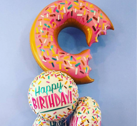Fóliový balón 36 palcov QL, Donut & Sprinkles