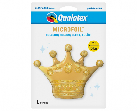 Fóliový balón 41 palcov QL, zlatá koruna