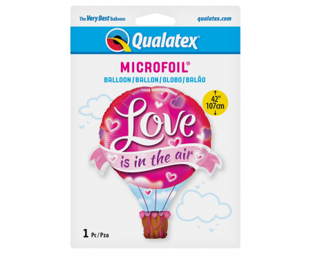 Fóliový balón 42 palcov QL, LÁSKA VO VZDUCHU
