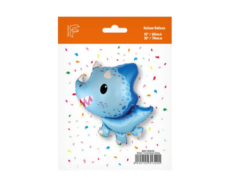 Fóliový balón Baby Triceratops (modrý), FX, 82x76cm
