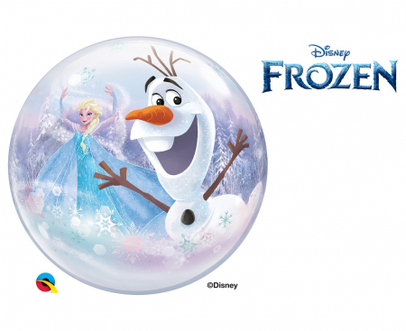 Fóliový balón Bubble s postavičkami z filmu Frozen, QL 22