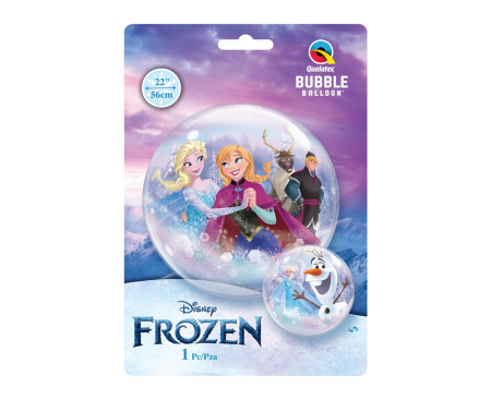 Fóliový balón Bubble s postavičkami z filmu Frozen, QL 22