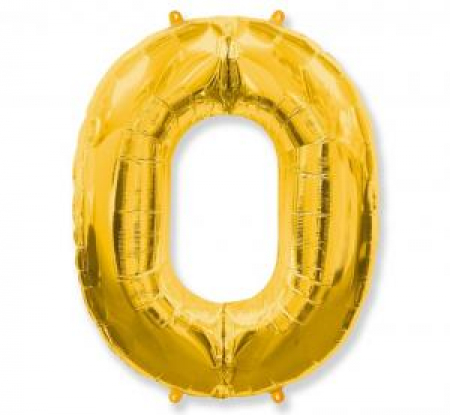 Fóliový balón číslo 1-9 zlatý, FX, 110x80cm 