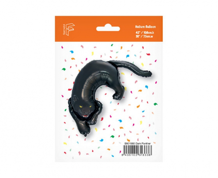 Fóliový balón Čierny panter, FX, 108x75cm
