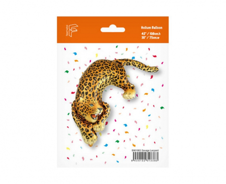 Fóliový balón Divoký leopard, FX, 108x75cm