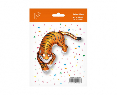Fóliový balón Divoký tiger, FX, 108x75cm