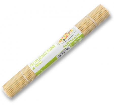 Drevená ihla na špízy - 300*3 mm, 100 ks.