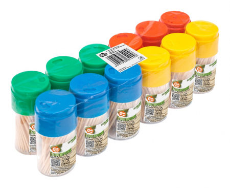 Špáradlá 140 ks (pekné balenie) - 65 x 2 mm / 12 bal.