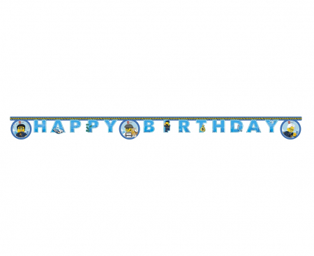 Banner LEGO CITY happy birthday - 200 cm
