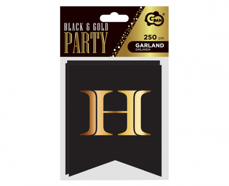 Papierová girlanda Happy Birthday - B&G Party