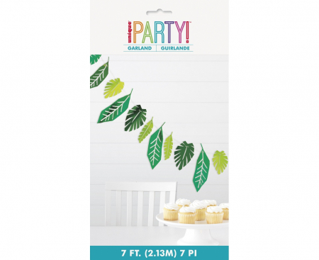 Fóliová girlanda Safari Leaves, 213 cm