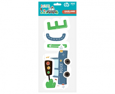 Papierová girlanda POLICE