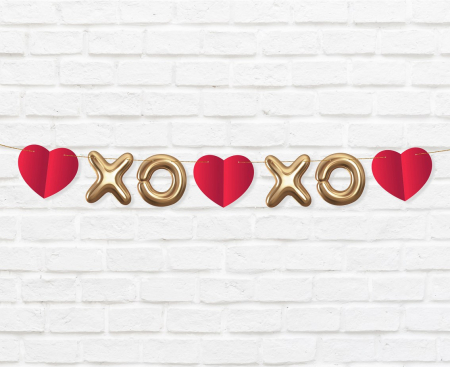Papierová girlanda XoXo