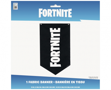Banner s vlajkou FORTNITE, 52x30,5 cm