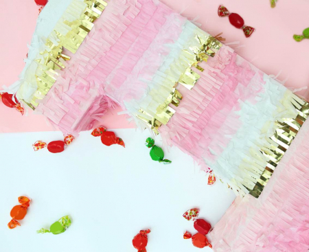 Piňata ČÍSLO 1, ružová