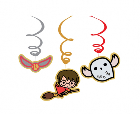 Špirálová dekorácia Harry Potter 60 cm. 6 ks.