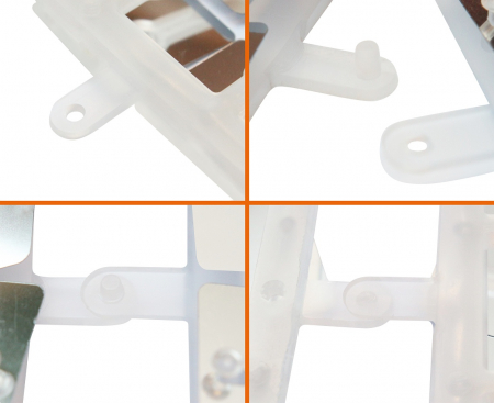 Dekoratívny panel ružový, priehľadné pozadie, 30x30 cm, 100 štvorcov