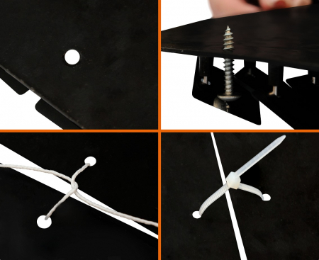 Dekoratívny panel zlatý, čierne pozadie, 30x30 cm, 100 štvorcov