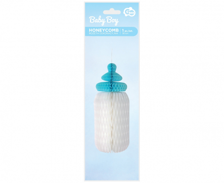 Dekoratívna rozeta Baby Boy, fľaša - 30 cm