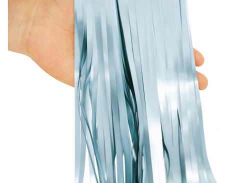 Záves B&C, matný svetlomodrý, 100x200 cm