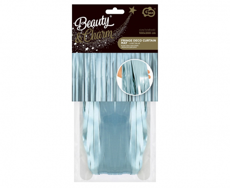 Záves B&C, matný svetlomodrý, 100x200 cm