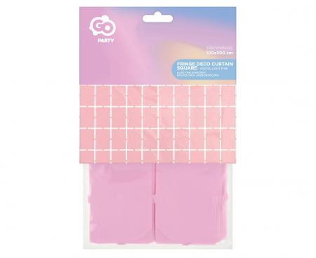 Záves štvorcový, pastelová svetloružová farba, 100x200 cm