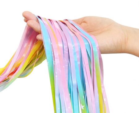 Ombre záves, Macaron, s hviezdami, 100x200 cm