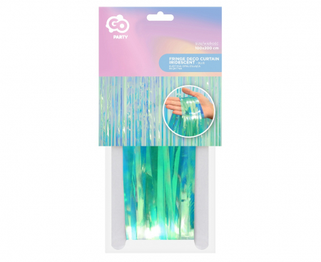 Dúhový záves, modrý, 100x200 cm