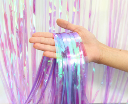 Dúhový záves, svetlofialový, 100x200 cm