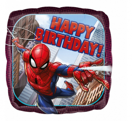 Fóliový balón 18 palcov, SPIDERMAN Happy Birthday