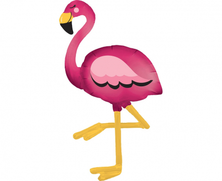 Fóliový balón - plameniak, 86x172 cm