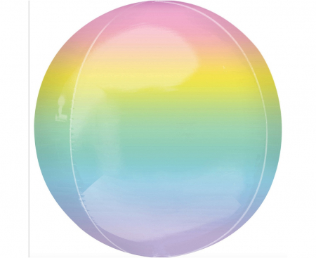 Fóliový balónik ORBZ - Ombre lopta, viacfarebný